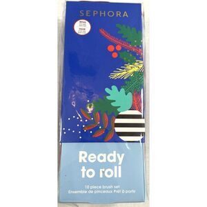 Ready To Roll Makeup Brush Set 10 pc New Vegan Discontinued